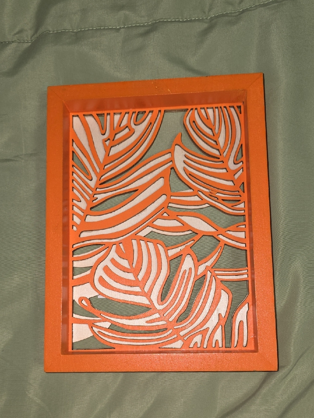 Orange Tropical Cutout Table Decor